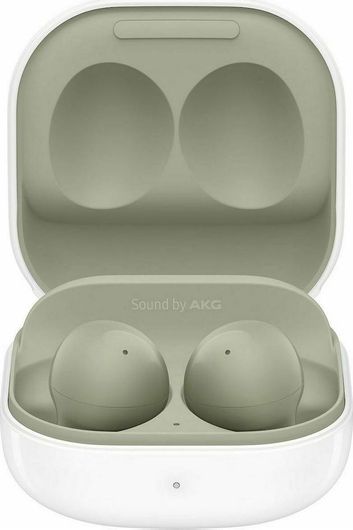 Bluetooth Handsfree Samsung Galaxy Buds2 με Αντοχή στον Ιδρώτα & Θήκη Φόρτισης Olive