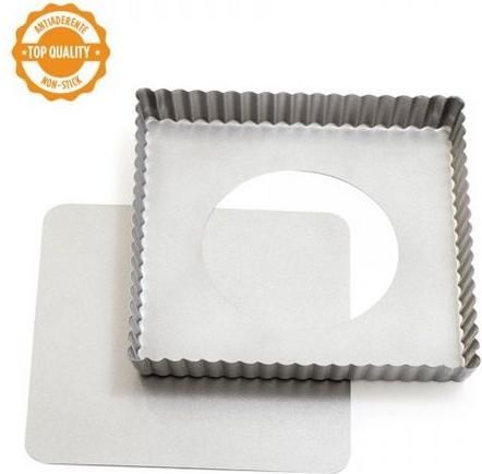 Ταψί Decora Τάρτας Αντικολλητικό Τετράγωνο με Αποσπώμενο Πάτο 21x21x3.5cm