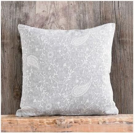 Διακοσμητική Μαξιλαροθήκη Rythmos Dominga από 100% Βαμβάκι Γκρι 40x40cm