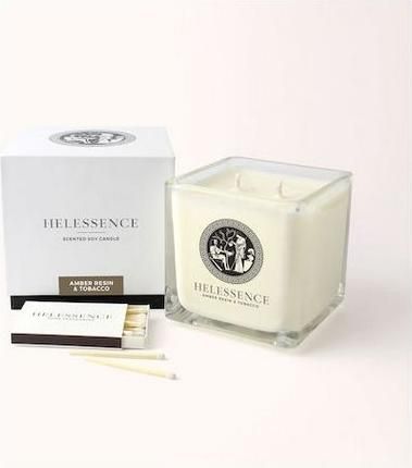 Αρωματικό Κερί Helessence Amber Resin & Tobacco Ρόδι / Καπνός / Κεχριμπάρι 220gr