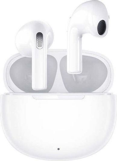 QCY AilyPods T20 In-ear Bluetooth Handsfree Ακουστικά με Αντοχή στον Ιδρώτα & Θήκη Φόρτισης Λευκό