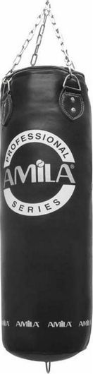 Σάκος Μποξ Amila Συνθετικός με Ύψος 100cm 25kg Μαύρο