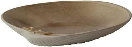 Πιάτα Raw Γλυκού Stoneware Shell Κοχύλι 23cm Σετ 2τμχ Μπεζ