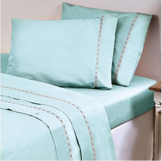 Σετ Μαξιλαροθήκες 19V69 50Χ70cm Colori 2τμχ Aqua