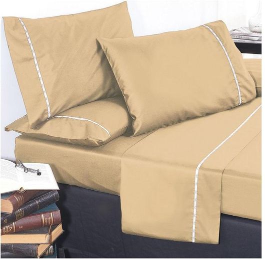 Σετ Μαξιλαροθήκες 19V69 50Χ70cm Colori 2τμχ Almond