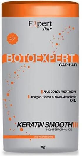 Μάσκα Μαλλιών Expert Hair Botox Keratin Smooth Ανάπλασης & Λείανσης για Σκουρόχρωμα Μαλλία 1kg