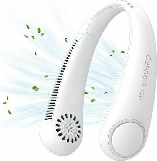 Ανεμιστηράκι Arctic Air Freedom Ρυθμιζόμενος Φορητός Λαιμού Χωρίς Λεπίδες Λευκό
