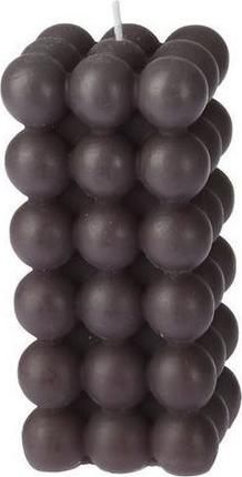 Κερί Κορμός Square 6x12cm Ανθρακί