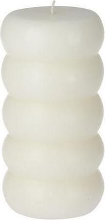 Κερί Κορμός Beading 7.5x14cm Εκρού