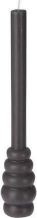 Κερί Κορμός Λεπτό Decro Ball 25.5cm Ανθρακί