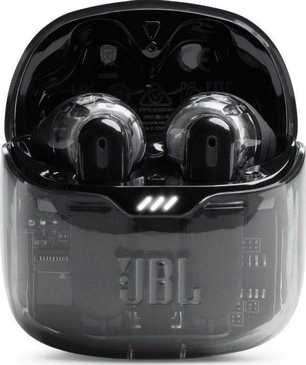 JBL Tune Flex TWS Earbud Bluetooth Handsfree Ακουστικά με Αντοχή στον Ιδρώτα & Θήκη Φόρτισης Ghost Black
