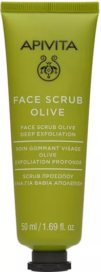 Scrub Προσώπου Apivita για Λιπαρές Επιδερμίδες Βαθιάς Απολέπισης με Ελιά 50ml