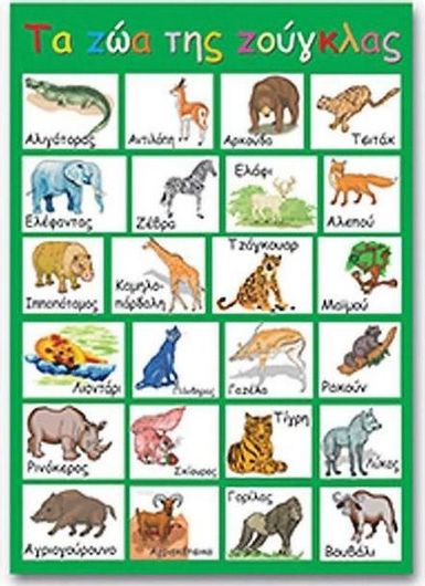 Παιδική Αφίσα Next Εκπαιδευτική Τα Ζώα της Ζούγκλας 50x70cm
