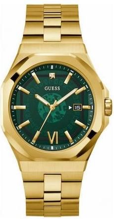 Ανδρικό Ρολόι Guess Emperor Μπαταρίας με Μεταλλικό Μπρασελέ Χρυσό