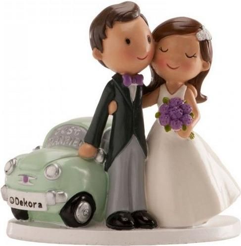 Topper Τούρτας Γάμου DeKora Νυφικό Ζευγάρι Just Married 12cm