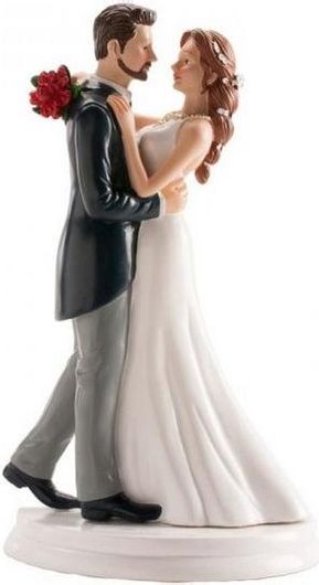 Topper Τούρτας Γάμου DeKora Νυφικό Ζευγάρι Βάλς 21cm