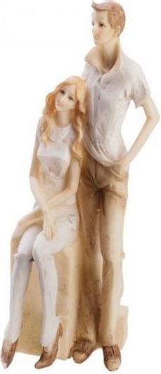 Topper Τούρτας Γάμου Γαμπρός & Νύφη 19cm