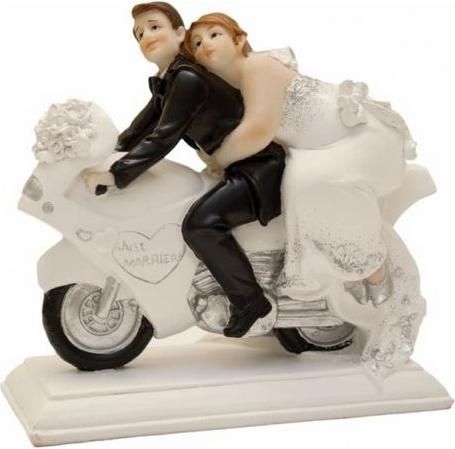 Topper Τούρτας Γάμου Γαμπρός & Νύφη 13x14.5cm