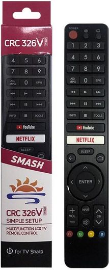 Συμβατό Τηλεχειριστήριο Universal για Sharp CRC326V