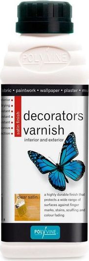Βερνίκι Polyvine Decorators Σατινέ Varnish Πολλαπλών Χρήσεων 500ml