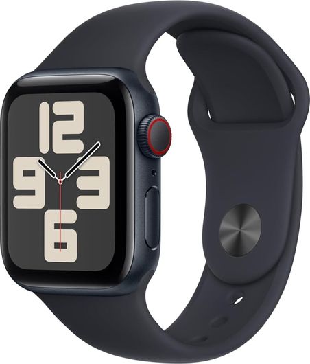 Apple Watch SE 2023 GPS + Cellular 44mm Midnight Aluminium Case & Midnight Sport Band M/L