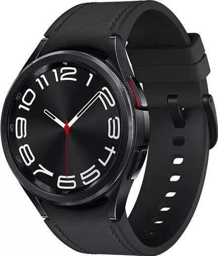 Samsung Galaxy Watch 6 Classic 43mm Stainless Steel Case & Leather Strap Black