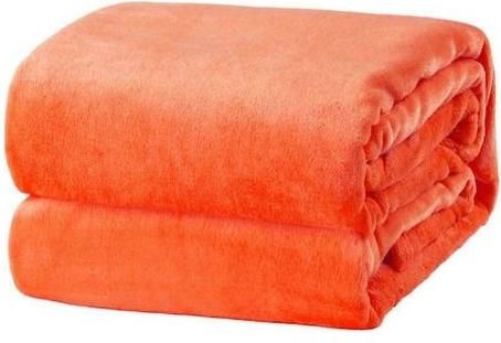 Κουβέρτα Linea Home Βελουτέ Διπλή 200x240cm Πορτοκαλί