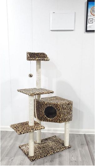 Γατόδεντρο 5 Επιπέδων 83x55x133cm Καφέ