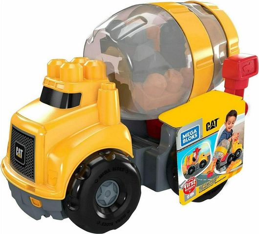 Τουβλάκια Fisher-Price Mega Bloks Cat Cement Mixer για 12+ Μηνών 8τμχ