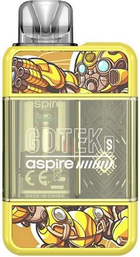 Ηλεκτρονικό Τσιγάρο Kit Aspire Gotek S Yellow Pod Kit 4.5ml με Ενσωματωμένη Μπαταρία
