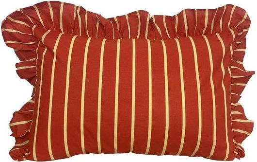 Μαξιλαροθήκη Linea Home Oxford 48x68cm Κεραμιδί / Χρυσό