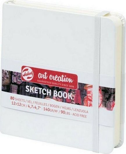 Μπλοκ Σχεδίου Royal Talens 12x12cm 80 Φύλλα Λευκό