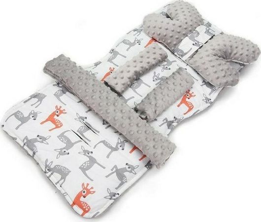 Κάλυμμα Καροτσιού BabyCute Deluxe Διπλής Όψης Grey Deer