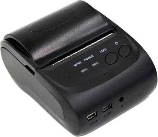Εκτυπωτής Αποδείξεων Λιανικής Φορητός Bluetooth USB Θερμικός Μαύρο