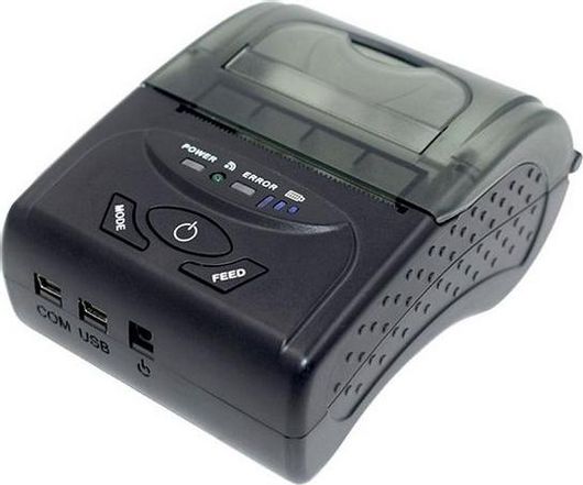 Εκτυπωτής Αποδείξεων Λιανικής 080254 5807 Ασύρματος Bluetooth Θερμικός Μαύρο