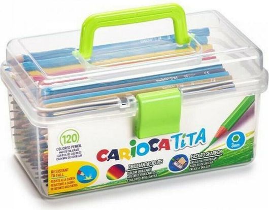Ξυλομπογιές Carioca Tita 120τμχ Πολύχρωμο