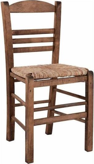 Καρέκλα Καφενείου HomeMarkt Ξύλινη 40.5x43x88cm Καφέ