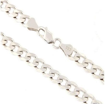 Ανδρική Αλυσίδα Λαιμού Ασημένια από Ασήμι 925 Επιπλατινωμένη Κουρμέτ