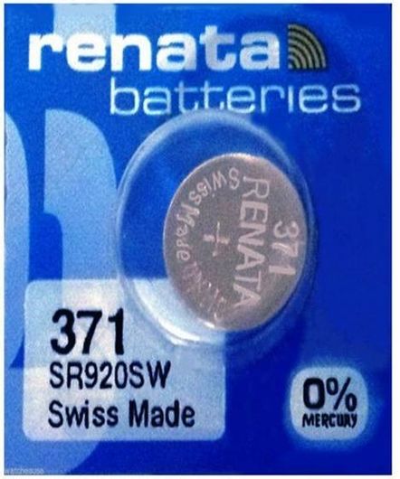 Μπαταρίες Silver Oxide Renata 371 / SR920SW 155V 1τμχ