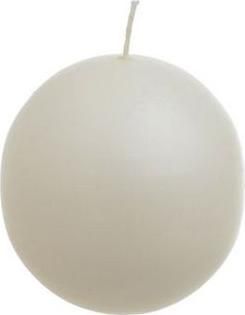 Κερί Inart Διακοσμητικό Μπάλα Λευκό 10x10cm