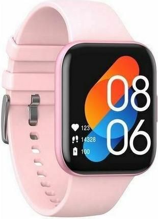 Havit M9021 Smartwatch με Παλμογράφο Ροζ