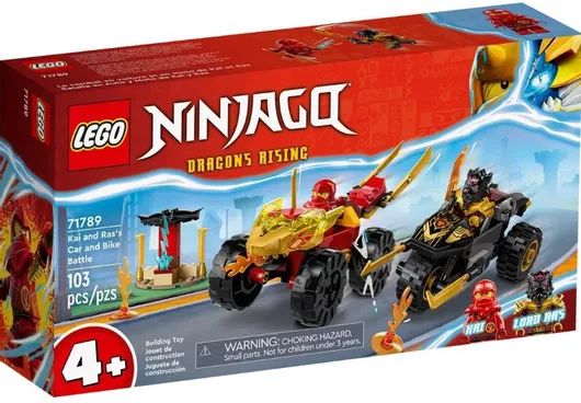Lego Ninjago: Kai Ras's Car & Bike Battle για 4+ Ετών #71789