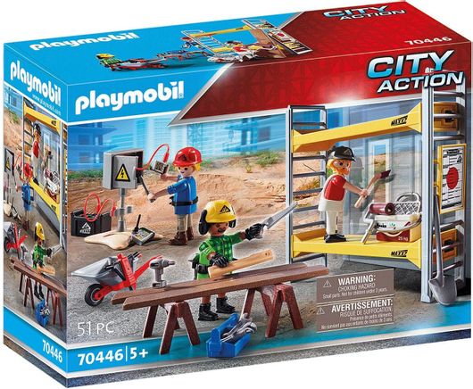 Playmobil City Action Scaffolding with Workers για 5+ Ετών #70446