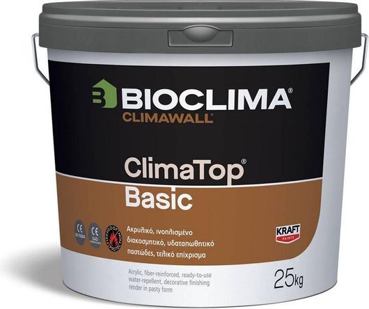 Σοβάς Διακοσμητικός Bioclima Climatop Basic Plaster Τελικός Θερμομόνωσης 25kg