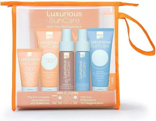 Σετ Αντηλιακής Προστασίας Intermed Luxurious Sun Care Travel Kit με 5 Προϊόντα για Πρόσωπο & Σώμα