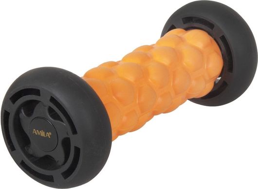 Foot Massage Roller Amila Pro 16cm Πορτοκαλί