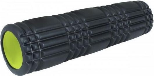 Foam Roller Amila Plexus 14x45cm Μαύρο / Πράσινο