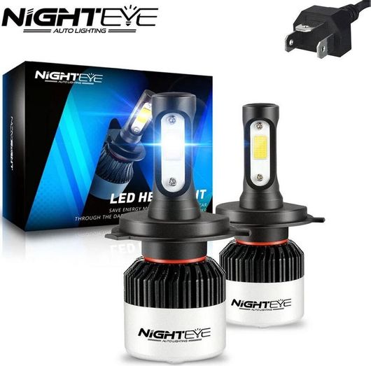 Λάμπες Αυτοκινήτου Nighteye H4 LED 72W 12-24V 6500K 2τμχ 