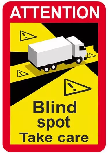 Αυτοκόλλητο Σήμα Auto Gs Mικρό για Τυφλό Σημείο 12x17.5 cm