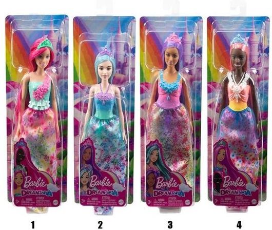 Κούκλα Barbie Mattel Πριγκίπισσα Τυχαία Επιλογή Σχεδίου για 3+ Ετών